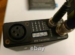 Lectrosonics IFBT4 IFB Transmitter with R1a IFB Receiver Block 26 Telex Ear Pieces