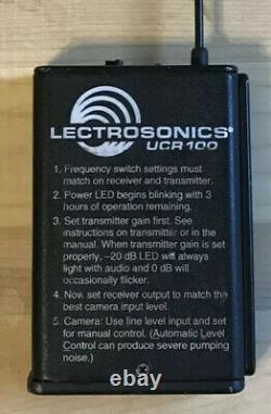 Lectrosonics UCR100 receiver and LM Transmitter - block 25 With Mic M152