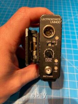 Lectrosonics UCR411a (411) wireless receiver and UM400 transmitter in Block 21