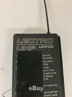 Lectrosonics UM100 Transmitter and UCR100 Receiver Block 21. Tested And Working