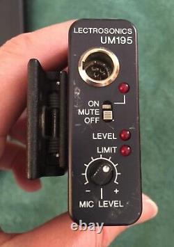 Lectrosonics wireless mic system UCR195 Receiver/UM195 Transmitter 600.925Mhz