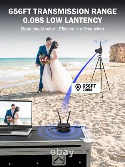 Lemorele HDMI wireless video transmitter and receiver camera live streaming-200m