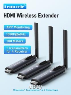 Lemorele R1010 Wireless HDMI transmitter and 2 receivers 1080P 60Hz 426ft