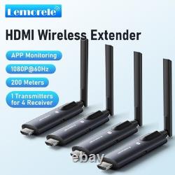Lemorele R1030 wireless HDMI 1 transmitter and 3 receivers 1080P60HZ Plug & Play