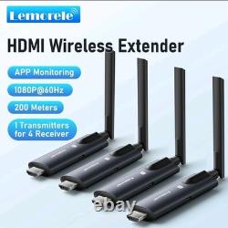 Lemorele R1030 wireless HDMI 1 transmitter and 3 receivers 1080P60HZ Plug & Play