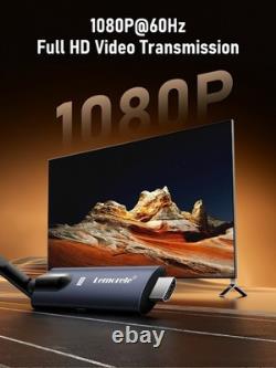 Lemorele R1040 Wireless HDMI Transmitter and 4 Receivers, 5G 1080P HD 328ft Range