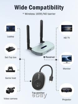 Lemorele Wireless HDMI Transmitter and Receiver Kit, 2.4/5G 1080P Full HD 164FT