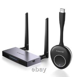 Lemorele Wireless HDMI Transmitter and Receiver, Wireless HDMI and VGA Dual Out