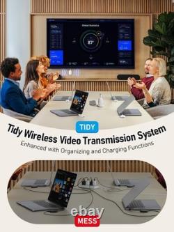 Lemorele Wireless HDMI Transmitter and Receiver for Conference Rooms Charging