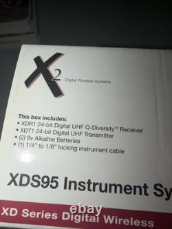 Line 6 X2 XDS95 Series Digital Wireless Systems Receiver Transmitter Cable