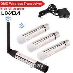 Lixada 2.4G ISM DMX512 Wireless XLR Transmitter Receiver for Stage Lighting T6G1