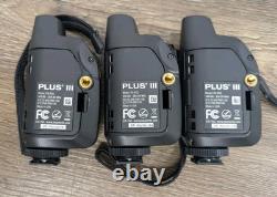 Lot of 3 PocketWizard Plus III Radio Transceiver Transmitter/Receiver Tested