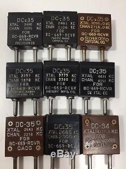 Lot of a 100 DC-35 DC35 Crystals Radio BC669 Receiver Transmitter DC34 BC-669