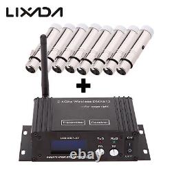 Lots Lixada 2.4Ghz Wireless DMX512 Transmitter Repeater Stage DJ Light Receiver
