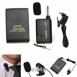 Lots Wireless FM Transmitter Receiver Lavalier Lapel Clip Microphone Mic System