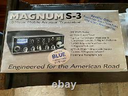 MAGNUM S-3 CB RADIO NEW IN THE BOX 10 meter mobile transmitter receiver