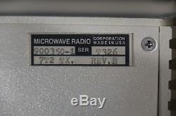 Microwave Radio Corporation MRC ProStar MR 7 GHz Receiver with 7T2 Transmitter