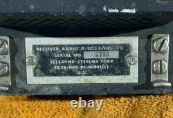 Military Airplane Teledyne Radio Receiver/Transmitter P/N R-1123A P/N ARC-73