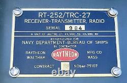 Military RT-252/TRC-27 RECEIVER-TRANSMITTER, RADIO. AN/TRC-27 RADIO SET