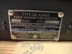 Military Radio Transmitter /Receiver With Dynamotor (Absolutely Mint)