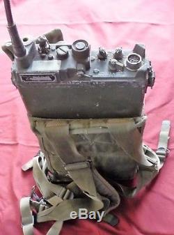 Military Surplus Field Radio Receiver Transmitter Rt-176 Prc-10 With Backpack