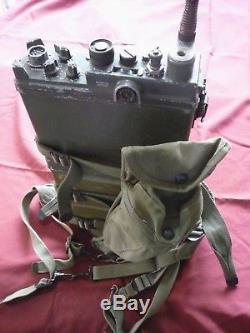 Military Surplus Field Radio Receiver Transmitter Rt-176 Prc-10 With Backpack