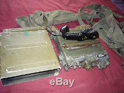 Military Surplus Field Radio Receiver Transmitter Rt-176 Prc-10 With Backpack