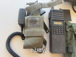 Military Surplus Prc 127 Receiver Transmitter Walkie Talkie Microphone Radio
