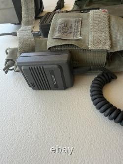 Military Surplus Prc 127 Receiver Transmitter Walkie Talkie Microphone Radio