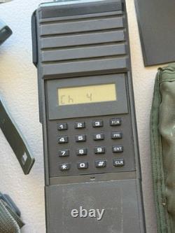 Military Surplus Prc 127 Receiver Transmitter Walkie Talkie Microphone Radio