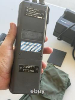 Military Surplus Prc 127 Receiver Transmitter Walkie Talkie Microphone Radio