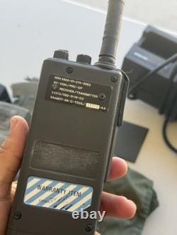 Military Surplus Prc 127 Receiver Transmitter Walkie Talkie Microphone Radio