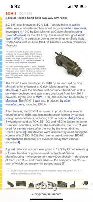 Military radio receiver and transmitter BC 611 F