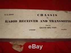 Military radio receiver transmitter BC611 US Army Signal Corps -tube transistor