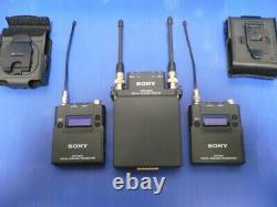 Minty Sony DWR-S02DN wireless audio receiver & two DWT-B01 transmitters, CH30-41