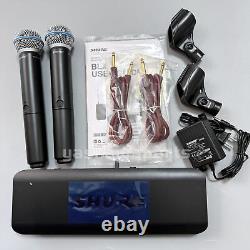 NEW BLX288 / Beta 58A with2 BETA58 Wireless Vocal System Microphones Express US