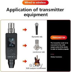NEW UHF Wireless XLR Transmitter Receiver System with 48V Phantom Power NEW UHF Wireless XLR Transmitter Receiver System with 48V Phantom Power