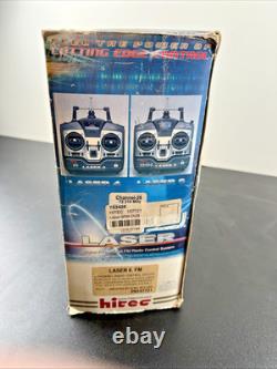 NOS HITEC Laser 6 Vintage RC Radio Control Model Airplane Transmitter servo heli