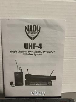 Nady Wireless UHF-4 Single Channel UHF DigiTRU Diversity Wireless System