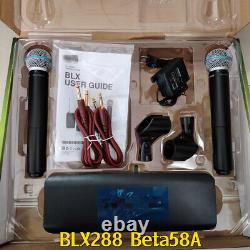 New Wireless Vocal System BLX288 /Beta58A with2 BETA58 Microphones Express