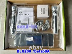 New in box Wireless Vocal System BLX288 /Beta58A with2 BETA58 Microphones Express