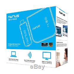 Nyrius Aries Prime Wireless Video HDMI Transmitter & Receiver for Streaming HD &