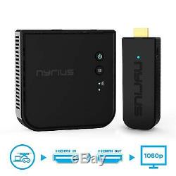 Nyrius Pro Wireless HDMI Transmitter Receiver To Stream HD 1080p 3D Video Movies