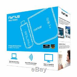 Nyrius Wireless Video HDMI Transmitter & Receiver with BONUS HDMI Cable