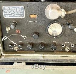 Original WW2 Era Signal Corps SCR 178 Radio Transmitter Receiver In Case