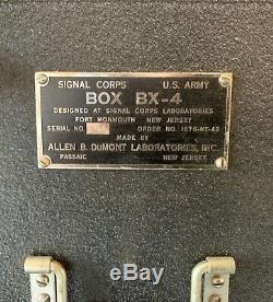 Original WW2 Era Signal Corps SCR 178 Radio Transmitter Receiver In Case