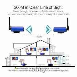 PAT-535 5.8GHz AV 200M STB Wireless AV Sender Transmitter 2 Receiver IR Remoter