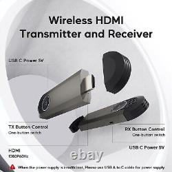 PULWTOP Wireless HDMI Transmitter and Receiver 1080P TX RX
