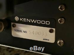 Pair of KENWOOD T-599 Ham Radio HF 80-10 Transmitter & R-599 Receiver