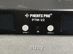 Phenyx Pro PTM-22 Wireless Personal Monitor System Dual monitor transmitter New